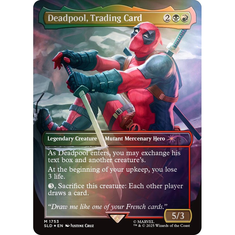 Deadpool, Trading Card (Rainbow Foil) [SLD - 1753]