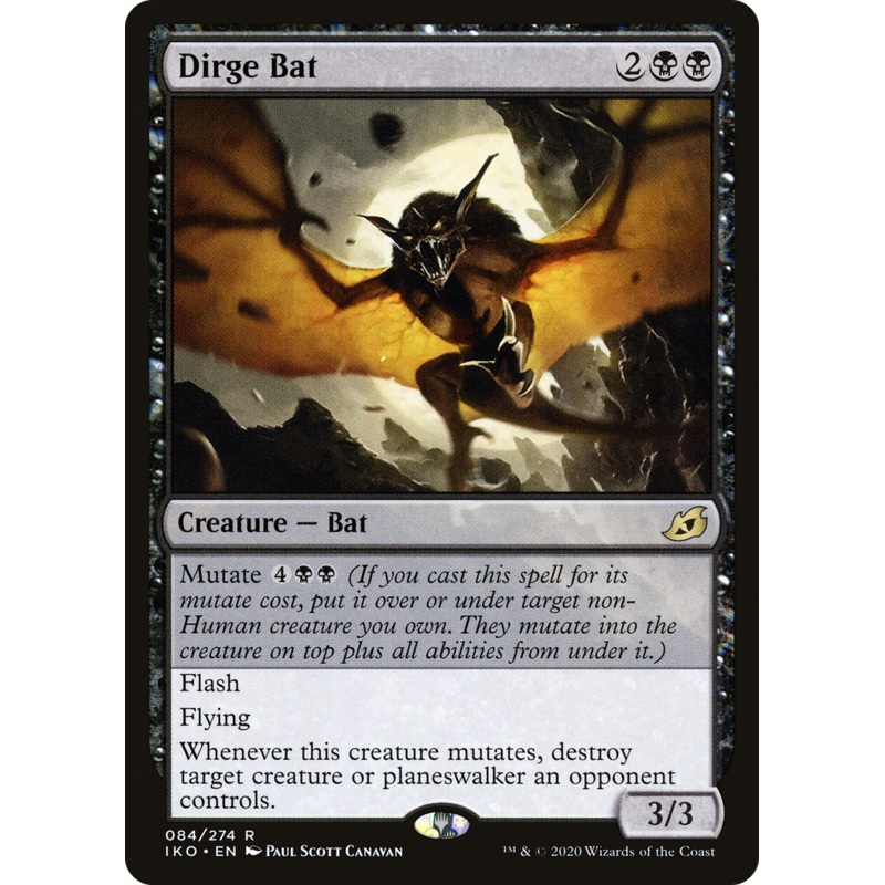 Dirge Bat (IKO-084) - Ikoria: Lair of Behemoths Foil