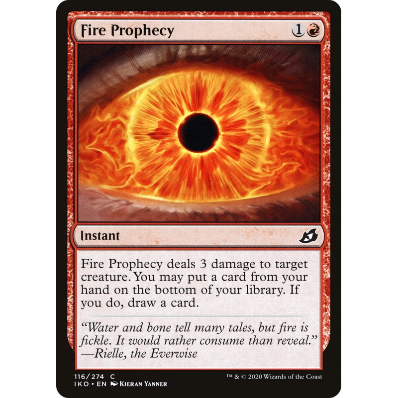 Fire Prophecy (IKO-116) - Ikoria: Lair of Behemoths Foil