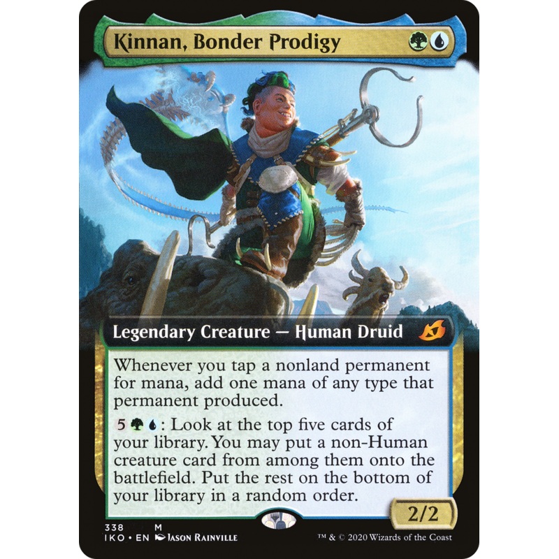 Kinnan, Bonder Prodigy (IKO-338) - Ikoria: Lair of Behemoths: (Extended Art) Foil