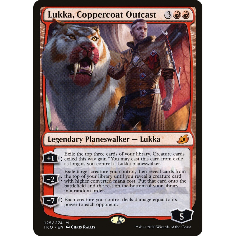 Lukka, Coppercoat Outcast (IKO-125) - Ikoria: Lair of Behemoths Foil