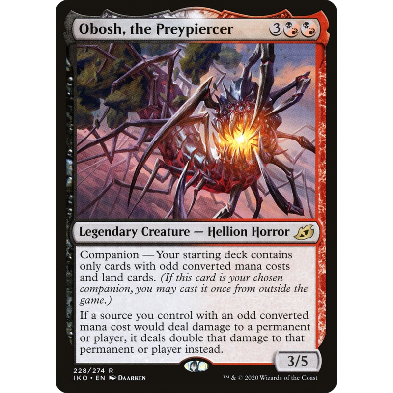 Obosh, the Preypiercer (IKO-228) - Ikoria: Lair of Behemoths: (companion) Foil