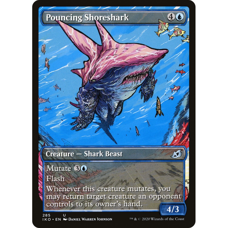 Pouncing Shoreshark (IKO-285) - Ikoria: Lair of Behemoths: (Showcase)