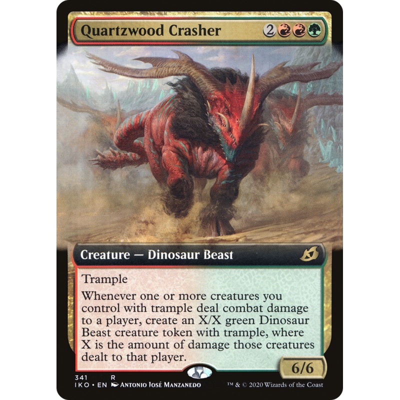 Quartzwood Crasher (IKO-341) - Ikoria: Lair of Behemoths: (Extended Art) Foil