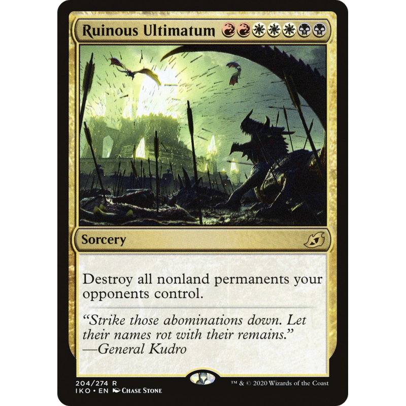 Ruinous Ultimatum (IKO-204) - Ikoria: Lair of Behemoths Foil