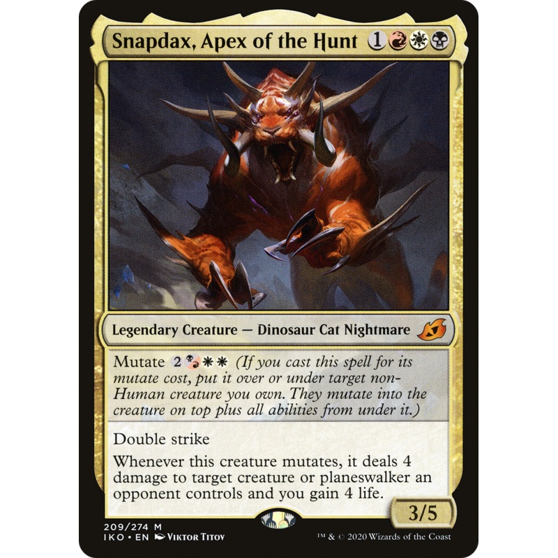 Snapdax, Apex of the Hunt (IKO-209) - Ikoria: Lair of Behemoths Foil