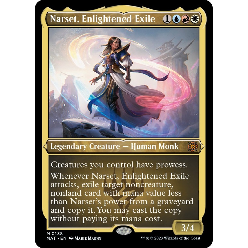 Narset, Enlightened Exile (Foil Etched) [MAT - 138]