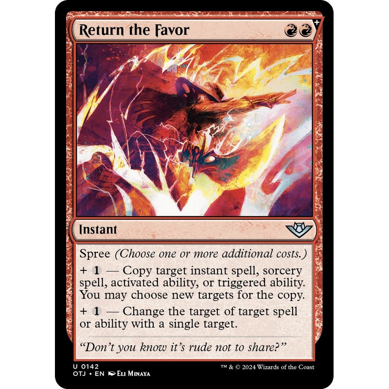 Return the Favor [OTJ - 142]