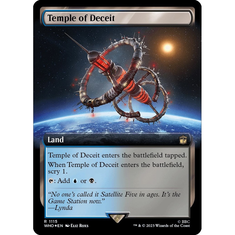 Temple of Deceit (Extended Art) (Surge Foil) [WHO - 1115]