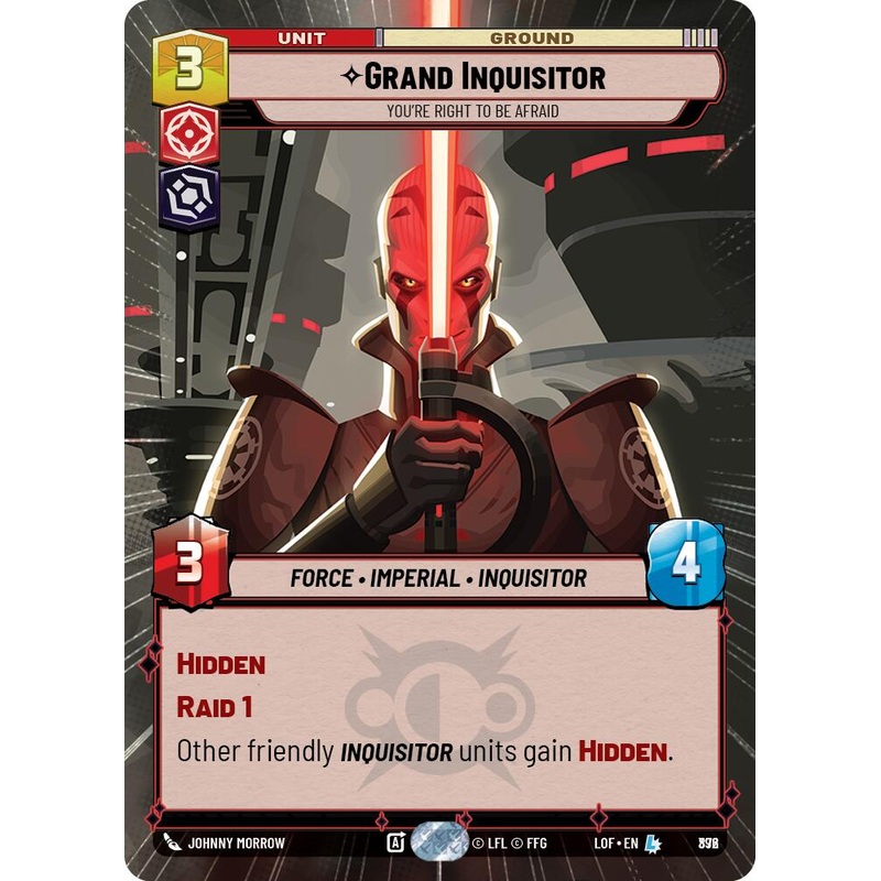 Grand Inquisitor - You're Right to Be Afraid (Hyperspace Foil) [LOF - 872]