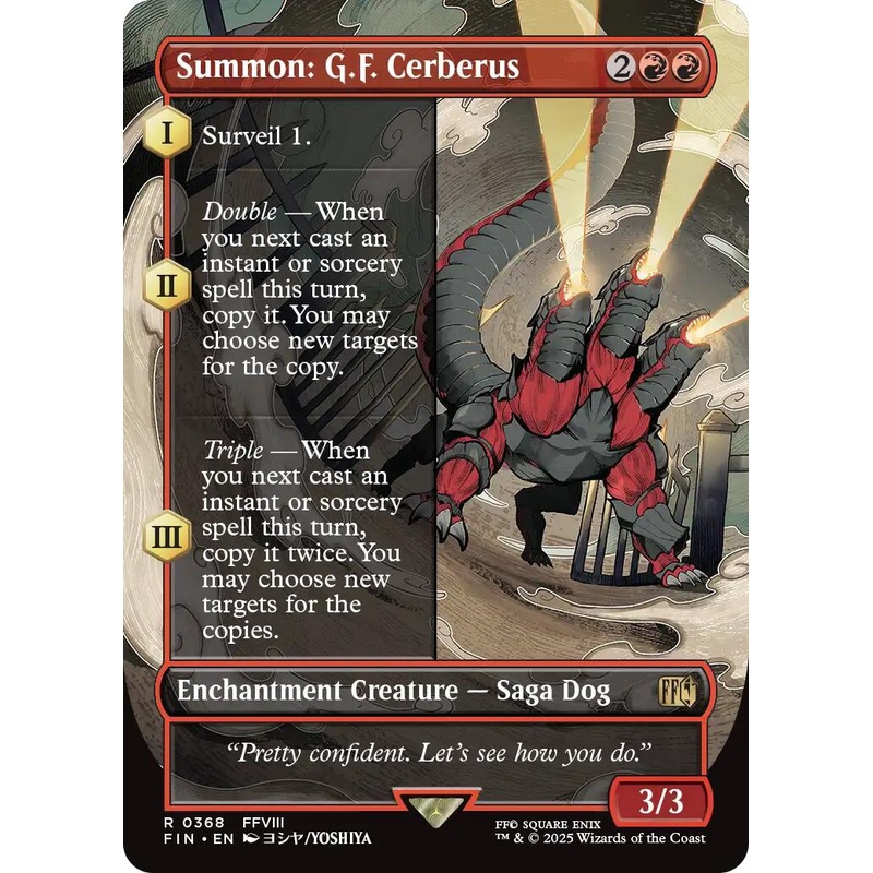 Summon: G.F. Cerberus (Borderless) [FIN - 368]