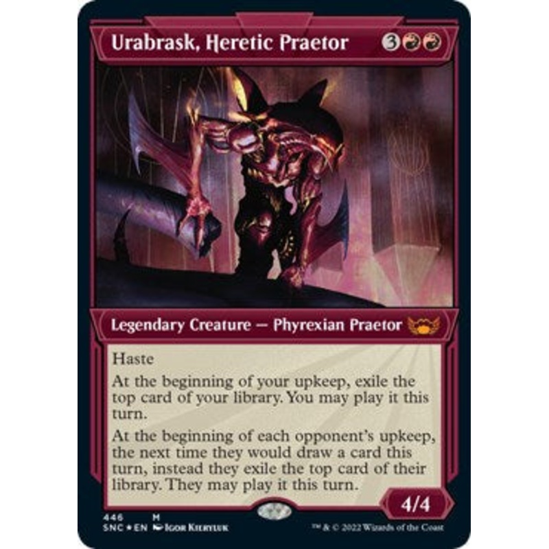 Urabrask, Heretic Praetor (Showcase) (Foil Etched) [SNC - 446]