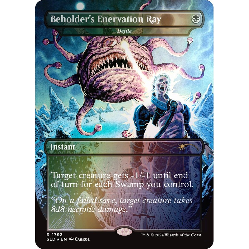 Beholder's Enervation Ray - Defile (Rainbow Foil) [SLD - 1793]