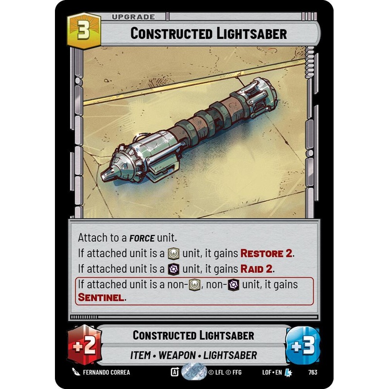 Constructed Lightsaber (Foil) [LOF - 763]