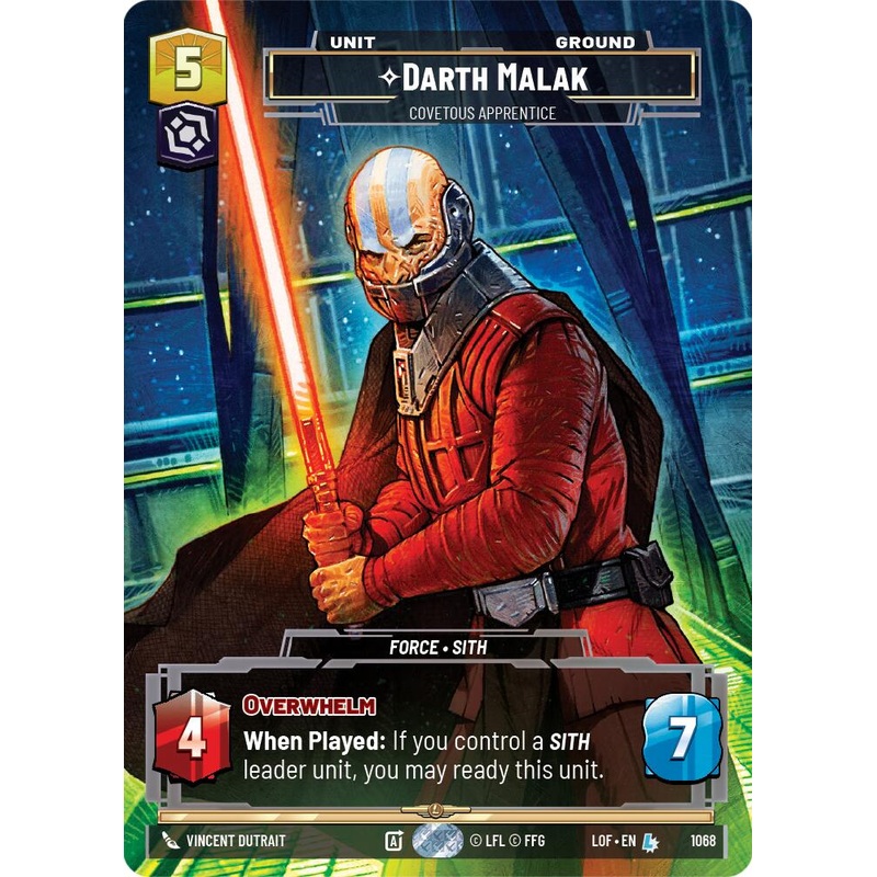 Darth Malak - Covetous Apprentice (Prestige) [LOF - 1068]