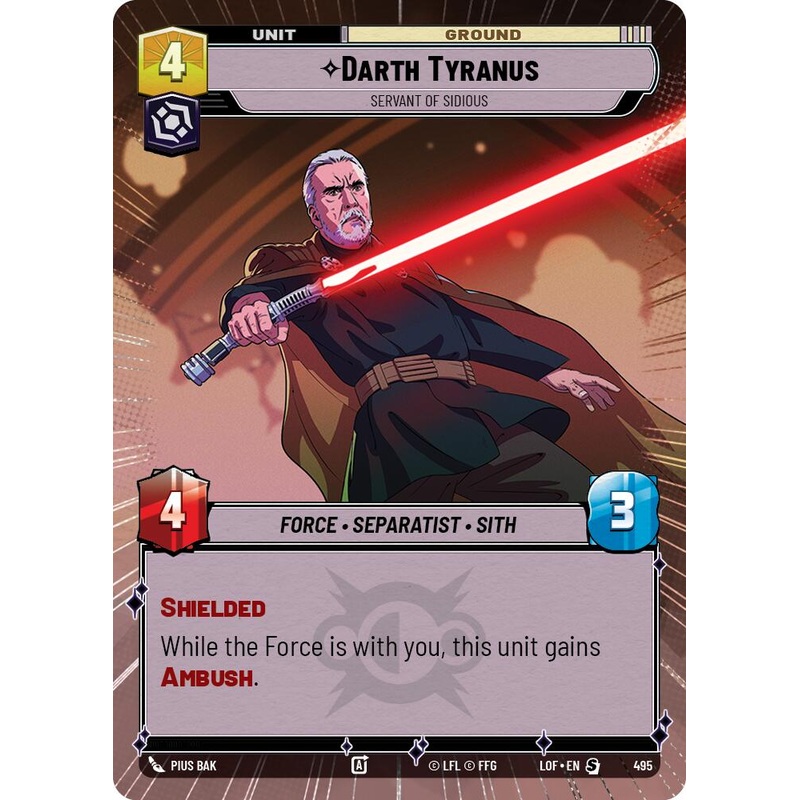 Darth Tyranus - Servant of Sidious (Hyperspace) [LOF - 495]
