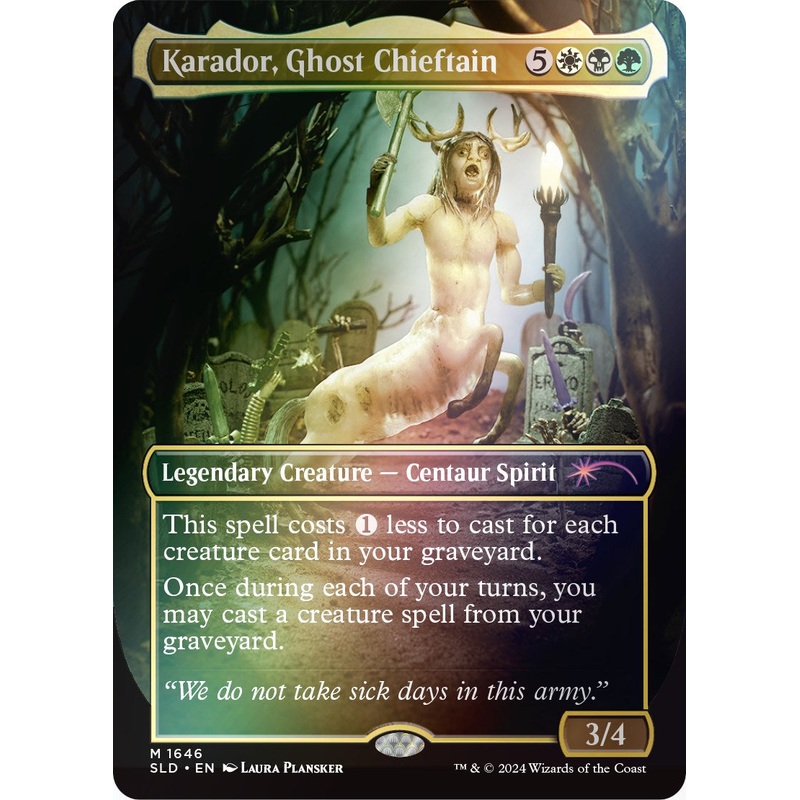 Karador, Ghost Chieftain (Rainbow Foil) [SLD - 1646]