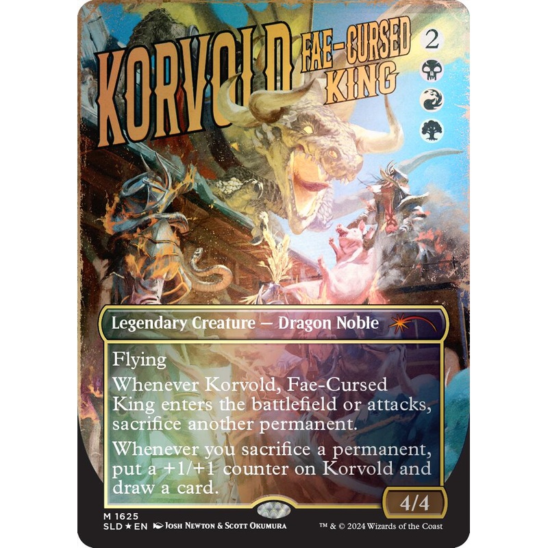 Korvold, Fae-Cursed King (Rainbow Foil) [SLD - 1625]