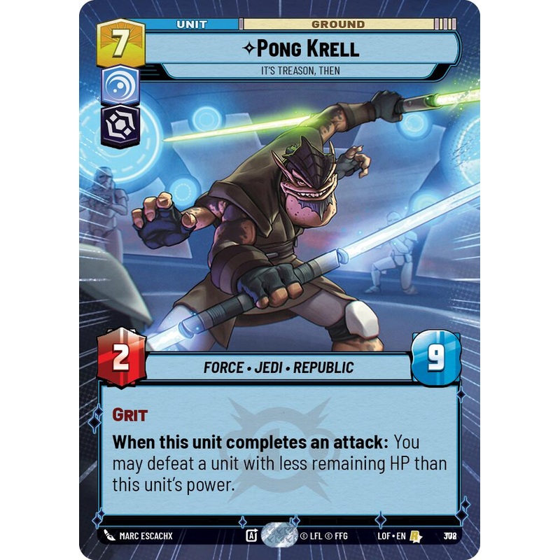 Pong Krell - It's Treason, Then (Hyperspace Foil) [LOF - 778]