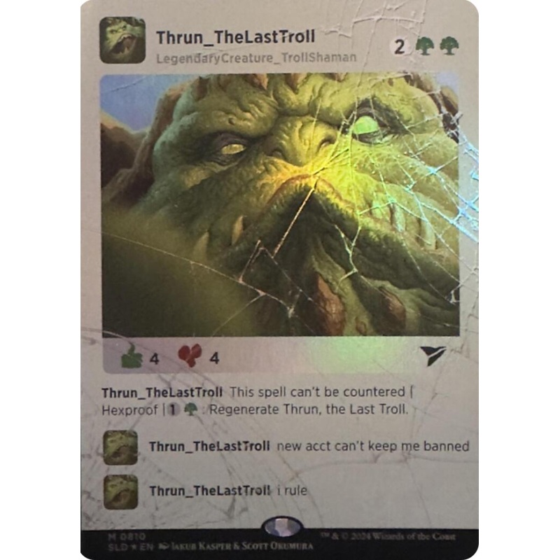 Thrun, the Last Troll (Rainbow Foil) [SLD - 810]