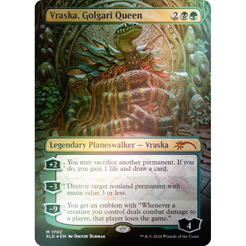Vraska, Golgari Queen (1702) (Rainbow Foil) [SLD - 1702]