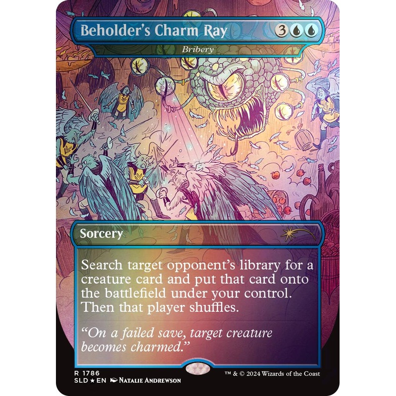 Beholder's Charm Ray - Bribery (Rainbow Foil) [SLD - 1786]