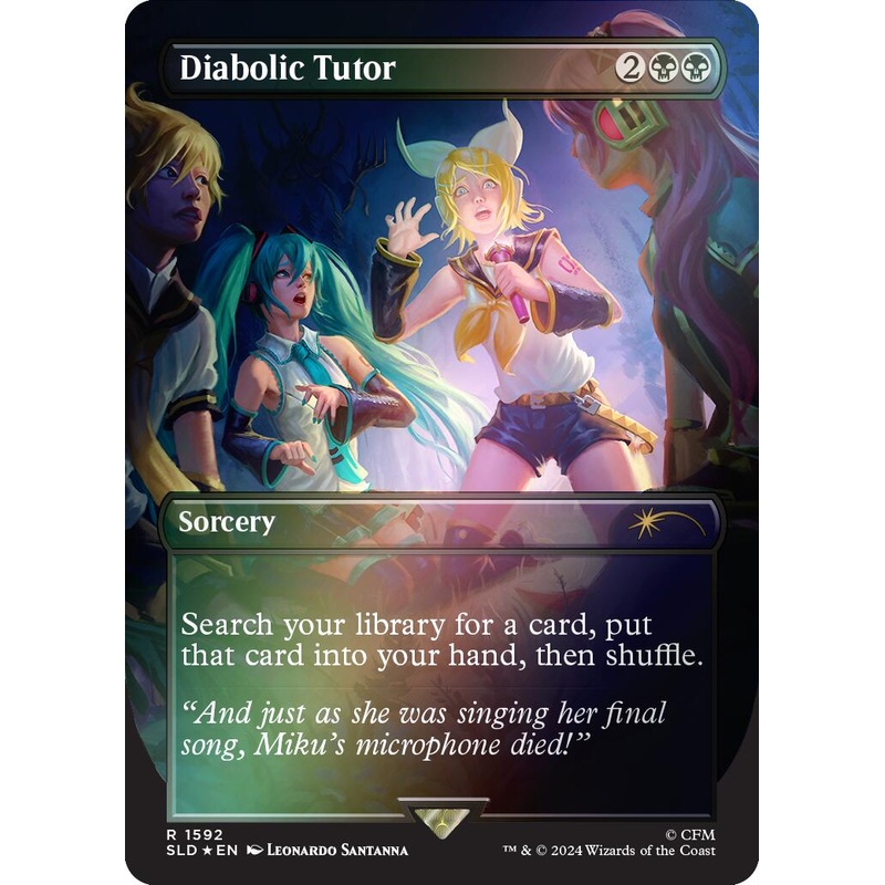 Diabolic Tutor (1592) (Rainbow Foil) [SLD - 1592]