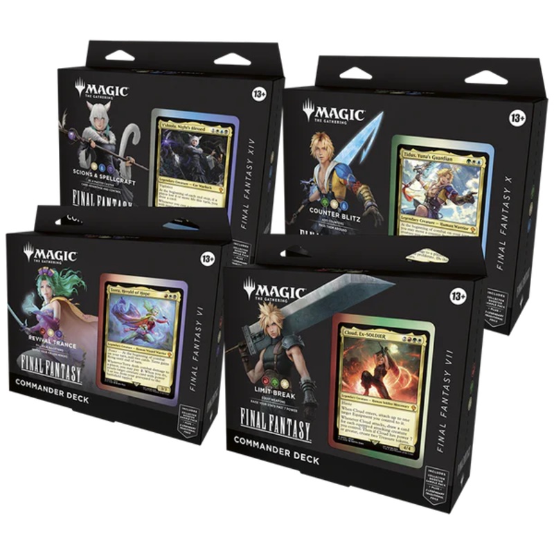 Magic the Gathering - Final Fantasy - Commander Deck Case (Set of 4)