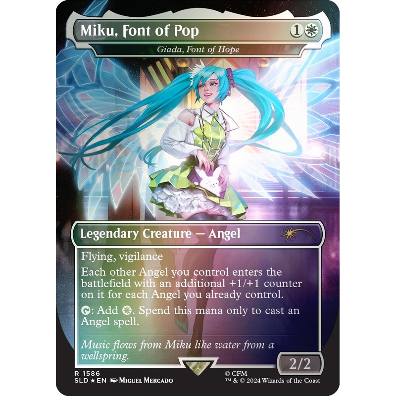 Miku, Font of Pop - Giada, Font of Hope (Rainbow Foil) [SLD - 1586]