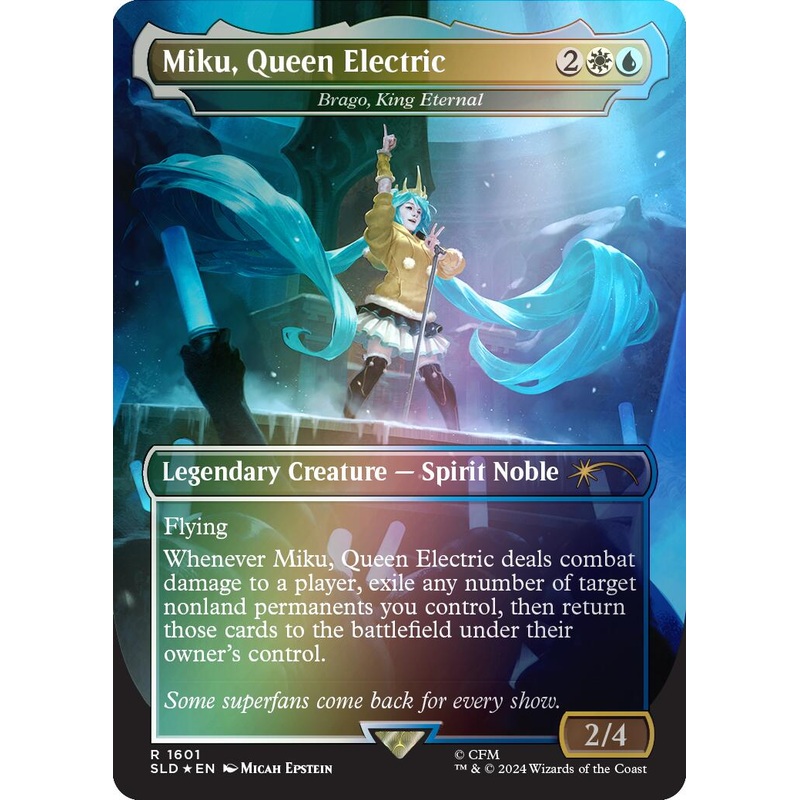 Miku, Queen Electric - Brago, King Eternal (Rainbow Foil) [SLD - 1601]