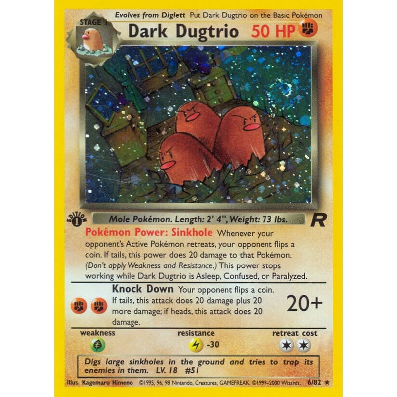 Dark Dugtrio (6) [TR - 06/82]