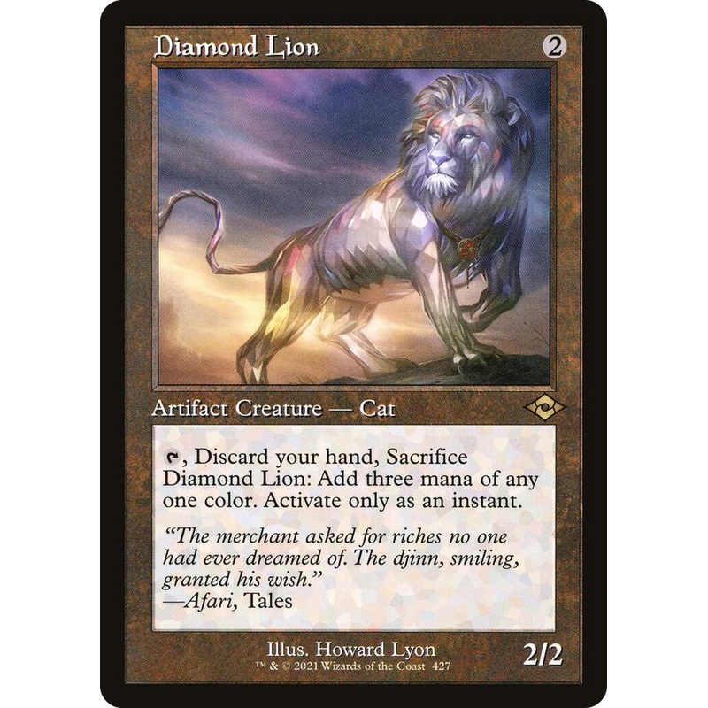 Diamond Lion (Retro Frame) [MH2 - 427]