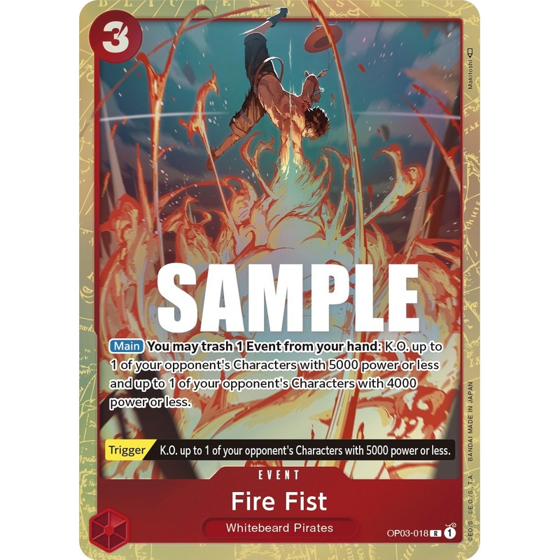 Fire Fist (Alternate Art) [OP03 - OP03-018]