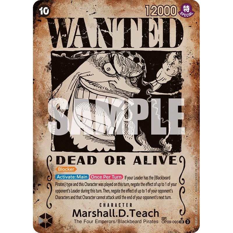 Marshall.D.Teach (093) (Wanted Poster) [OP09 - OP09-093]