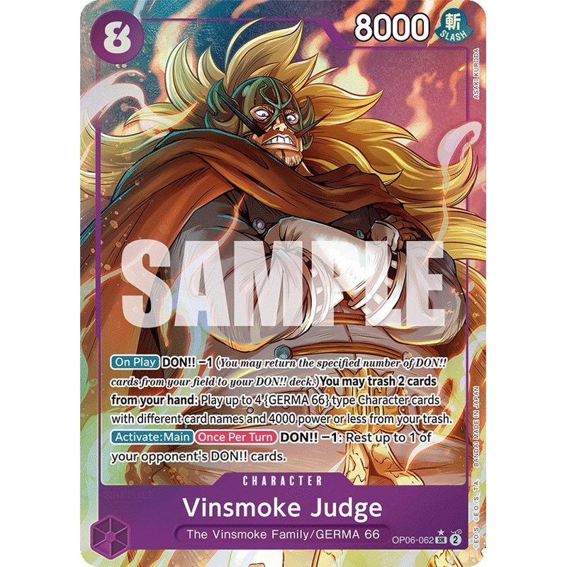 Vinsmoke Judge (Alternate Art) [OP06 - OP06-062]
