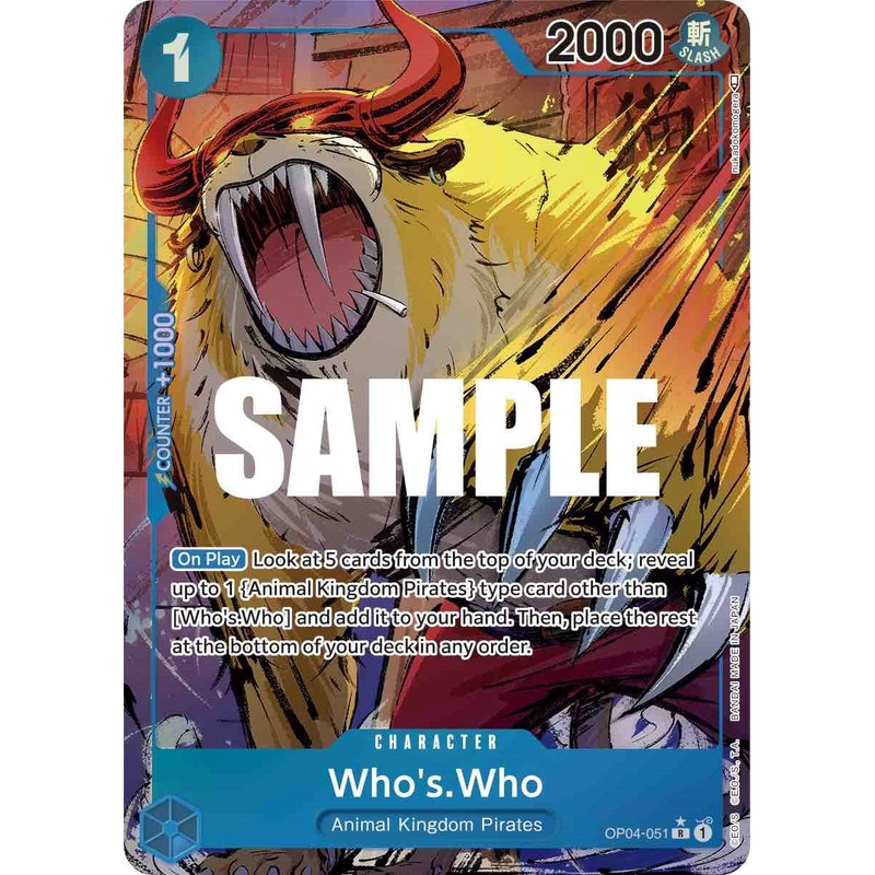 Who's.Who (Alternate Art) [OP04 - OP04-051]