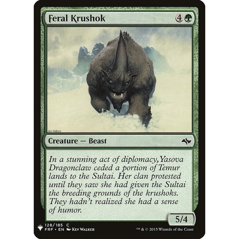 Feral Krushok [LIST - 128]