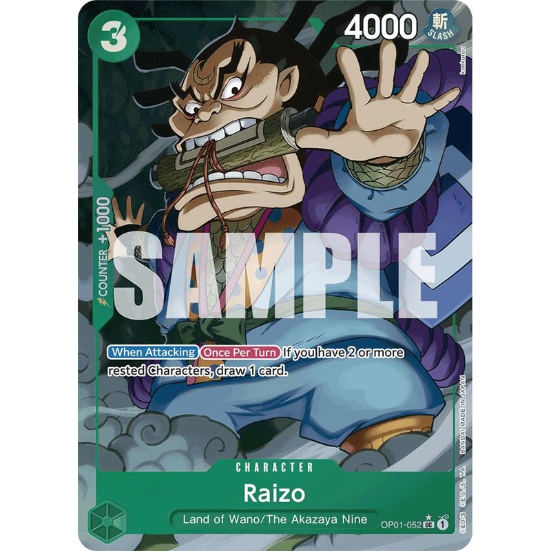 Raizo (Full Art) [PRB-01 - OP01-052]