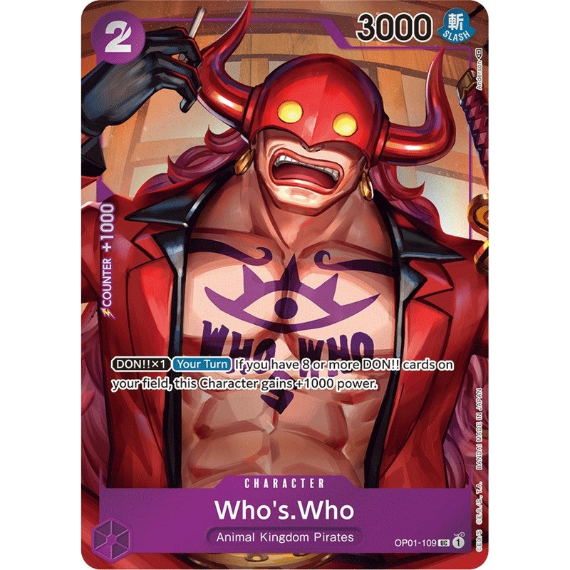 Who's.Who (Box Topper) [OP01 - OP01-109]