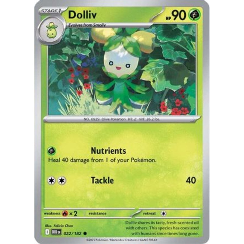 Dolliv 022  - Reverse Holofoil SV10 Destined Rivals - Common