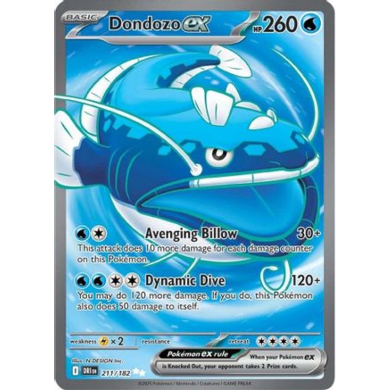 Dondozo ex 211/182  - Holofoil SV10 Destined Rivals - Ultra Rare