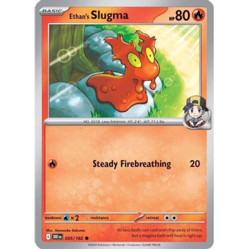 Ethan's Slugma 035  - Reverse Holofoil SV10 Destined Rivals - Common