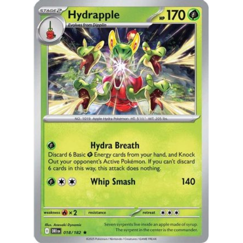Hydrapple 018/182  - Reverse Holofoil SV10 Destined Rivals - Rare