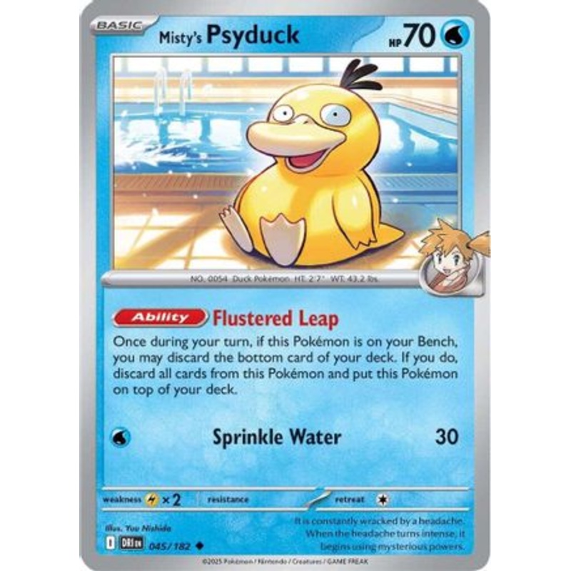 Misty's Psyduck 045  SV10 Destined Rivals - Uncommon