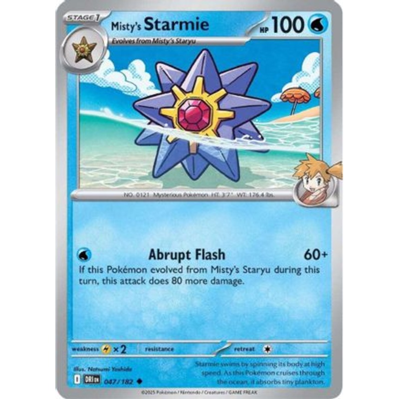 Misty's Starmie 047  SV10 Destined Rivals - Uncommon