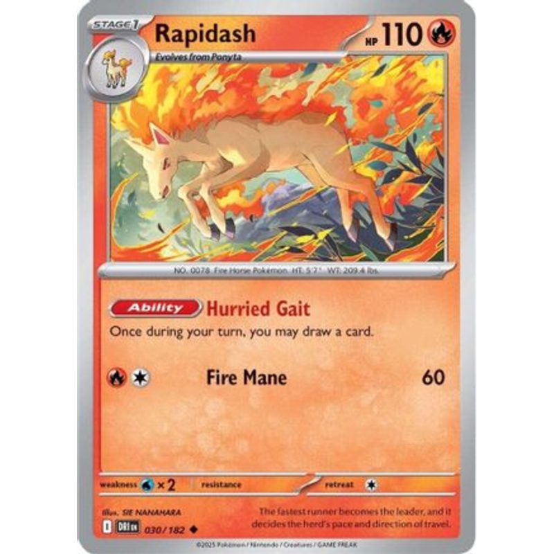 Rapidash 030/182  SV10 Destined Rivals - Uncommon