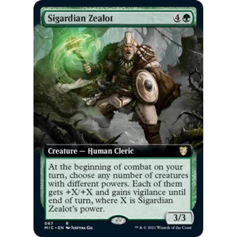 Sigardian Zealot (Extended Art) [MIC - 67]