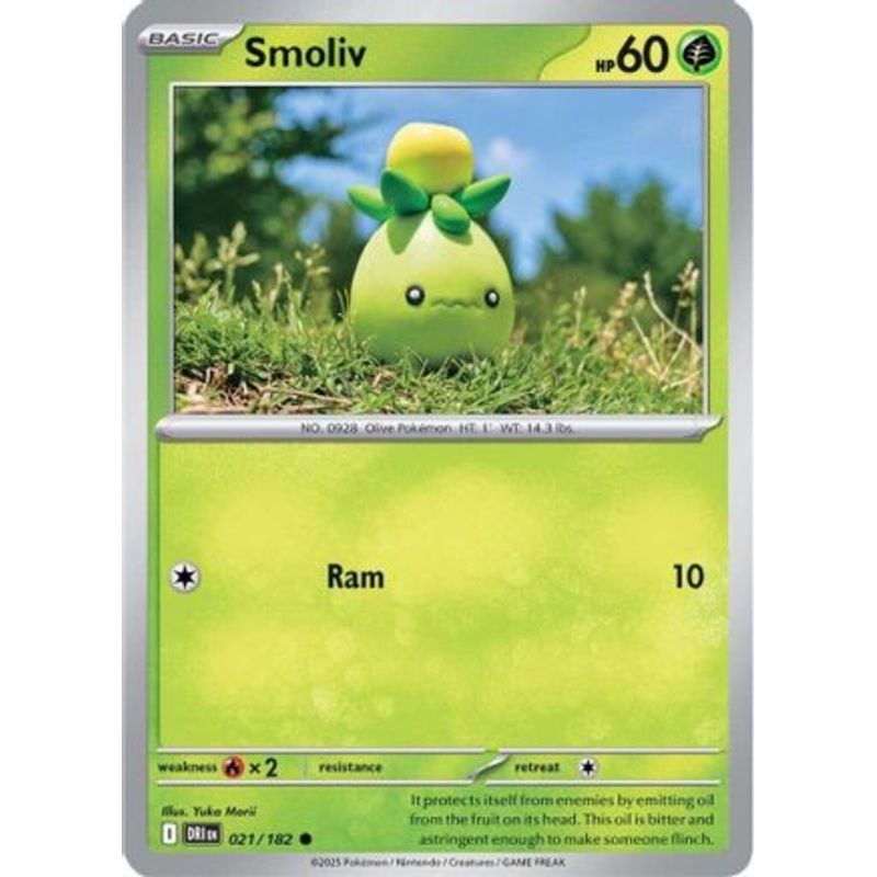 Smoliv 021  - Reverse Holofoil SV10 Destined Rivals - Common