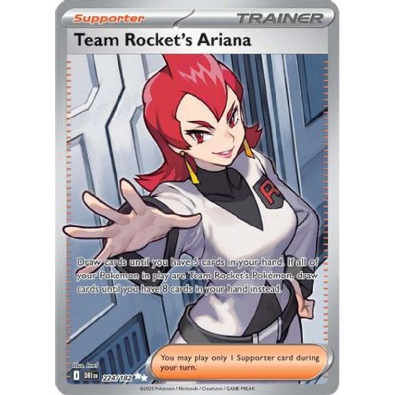 Team Rocket's Ariana 224/182  - Holofoil SV10 Destined Rivals - Ultra Rare