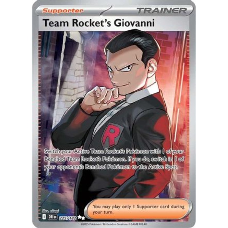 Team Rocket's Giovanni 225/182  - Holofoil SV10 Destined Rivals - Ultra Rare